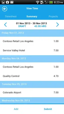 Dynamics AX android App screenshot 2